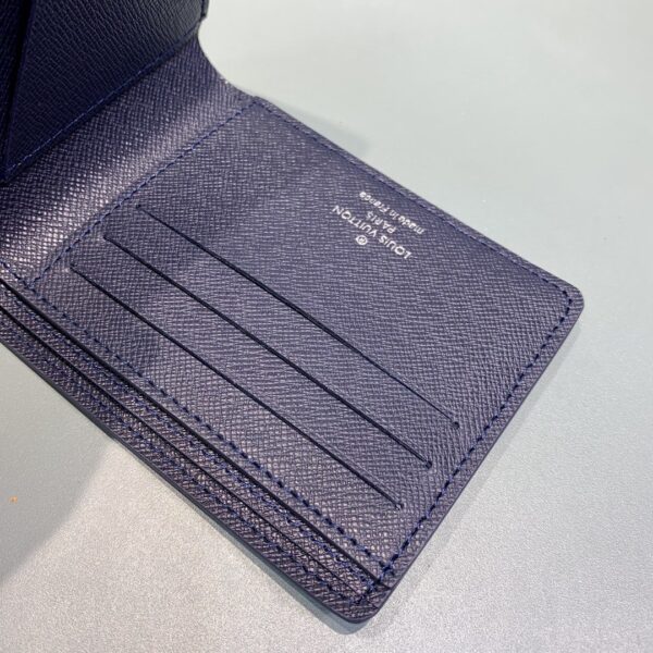 1:1 Replica Louis Vuitton Multiple Wallet Blue For Men, Men's Wallet 9in/3.5cm LV M61825