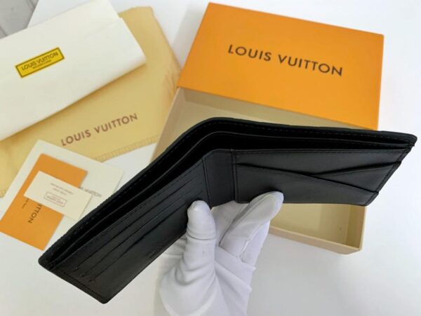 1:1 Replica Louis Vuitton Multiple Wallet Damier Graphite For Men, Men's Wallet 4.5in/11.5cm LV