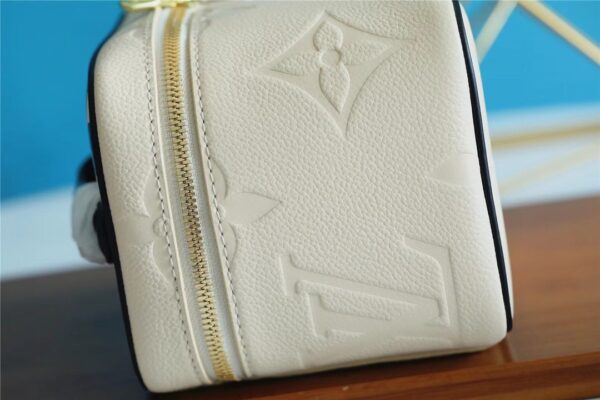 1:1 Replica Louis Vuitton Nice BB Monogram Empreinte White /Black For Women, Women's Wallets 9.4in/24cm LV
