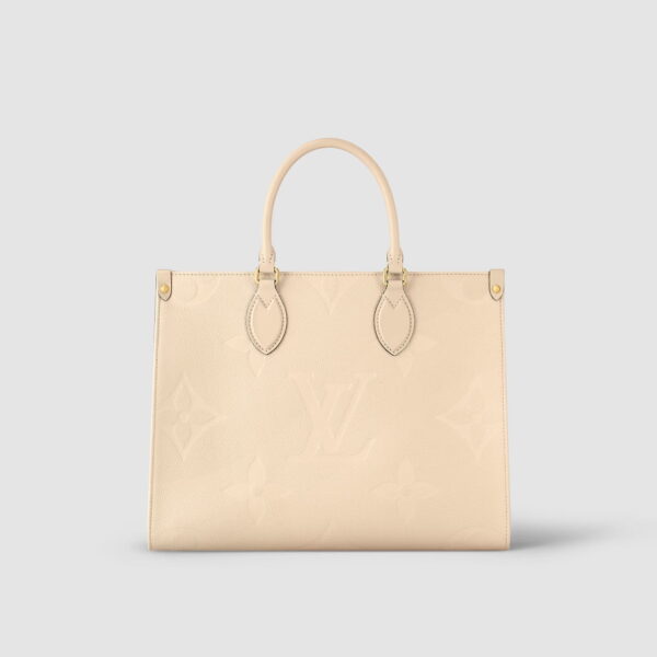 1:1 Replica Louis Vuitton LV Onthego MM Monogram Empreinte Leather Luxury Bag For Women M46531 - 35cm