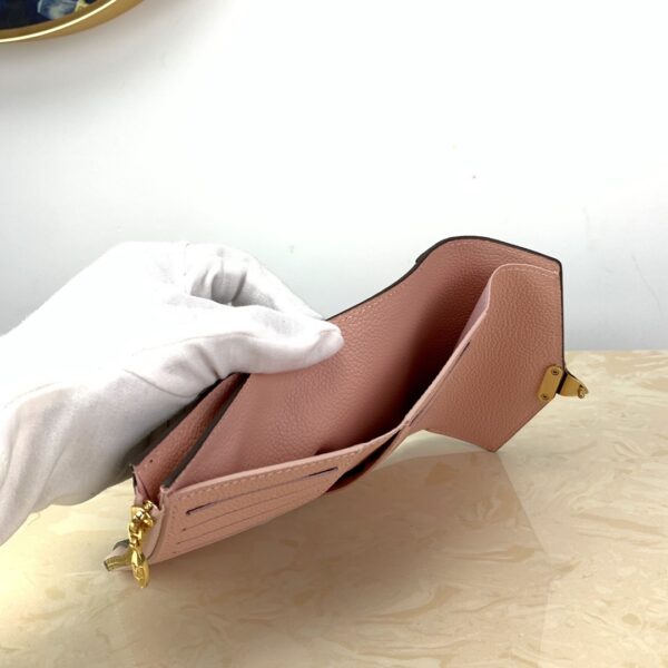 1:1 Replica Louis Vuitton Pallas Compact Wallet Monogram Canvas Pink For Women, Women's Wallet 5.1in/13cm LV