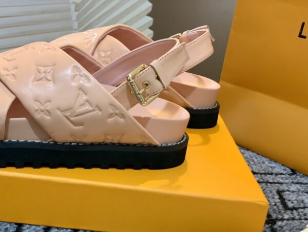 Louis Vuitton Paseo Flat Comfort Sandal Pink For Women LV 1A9RF9
