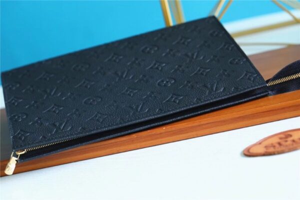1:1 Replica Louis Vuitton Poche Toilette 26 Monogram Empreinte Black For Women, Women's Wallets 9.8in/25cm LV