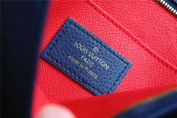 1:1 Replica Louis Vuitton Poche Toilette 26 Monogram Empreinte Navy Blue For Women, Women's Wallets 9.8in/25cm LV