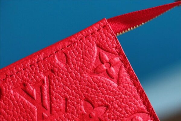 1:1 Replica Louis Vuitton Poche Toilette 26 Monogram Empreinte Red For Women, Women's Wallets 9.8in/25cm LV