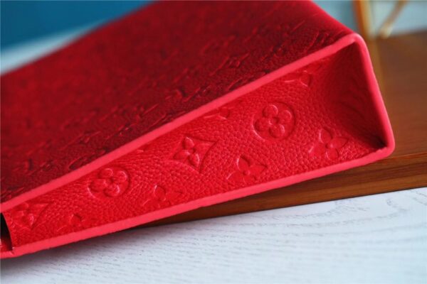 1:1 Replica Louis Vuitton Poche Toilette 26 Monogram Empreinte Red For Women, Women's Wallets 9.8in/25cm LV
