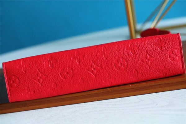 1:1 Replica Louis Vuitton Poche Toilette 26 Monogram Empreinte Red For Women, Women's Wallets 9.8in/25cm LV