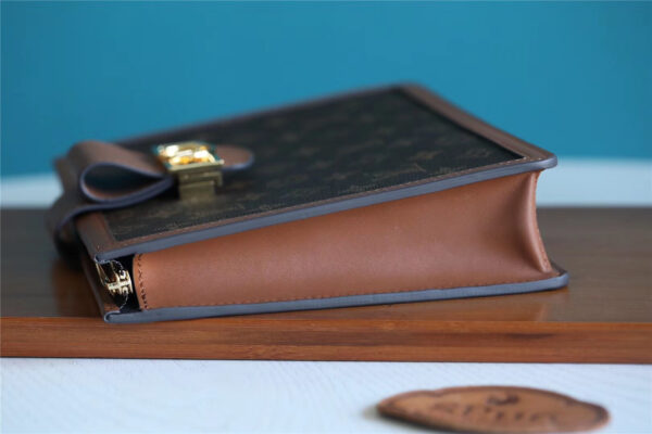 1:1 Replica Louis Vuitton Pochette Dauphine Monogram and Monogram Reverse Canvas Brown For Women, Women's Wallets 10.2in/26cm LV M69184