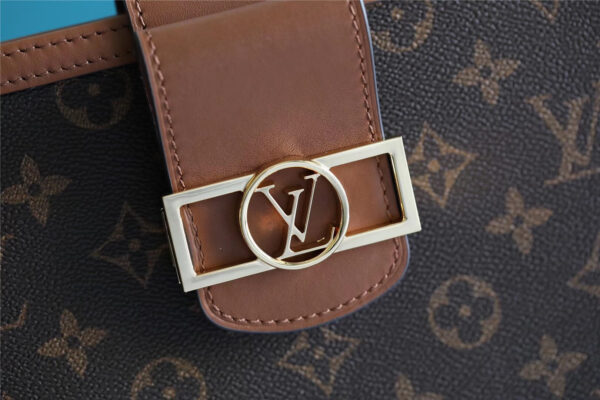 1:1 Replica Louis Vuitton Pochette Dauphine Monogram and Monogram Reverse Canvas Brown For Women, Women's Wallets 10.2in/26cm LV M69184