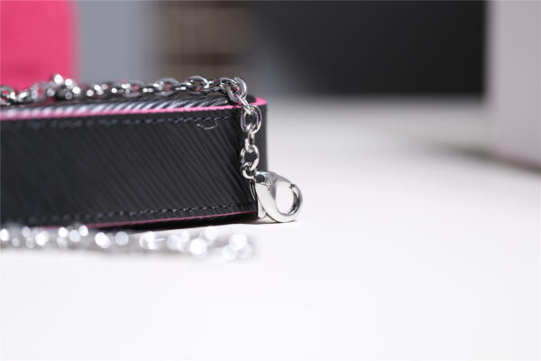 1:1 Replica Louis Vuitton Pochette Felicie Epi Black/Red For Women, Women's Wallets 8.3in/21cm LV