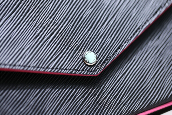 1:1 Replica Louis Vuitton Pochette Felicie Epi Black/Red For Women, Women's Wallets 8.3in/21cm LV