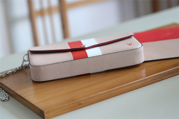 1:1 Replica Louis Vuitton Pochette Felicie Epi Rose Ballerine For Women, Women's Wallets 8.3in/21cm LV 