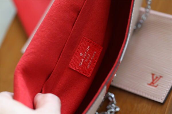 1:1 Replica Louis Vuitton Pochette Felicie Epi Rose Ballerine For Women, Women's Wallets 8.3in/21cm LV 