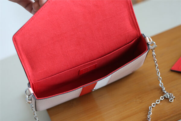 1:1 Replica Louis Vuitton Pochette Felicie Epi Rose Ballerine For Women, Women's Wallets 8.3in/21cm LV 