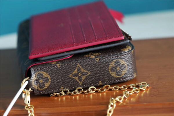 1:1 Replica Louis Vuitton Pochette Felicie Monogram Canvas For Women, Women's Wallets 8.3in/21cm LV M61276