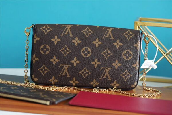 1:1 Replica Louis Vuitton Pochette Felicie Monogram Canvas For Women, Women's Wallets 8.3in/21cm LV M61276