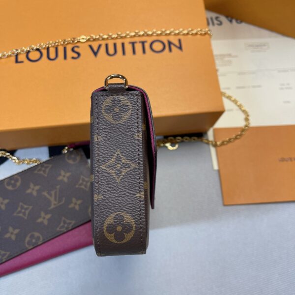 1:1 Replica Louis Vuitton Pochette Felicie Monogram Canvas For Women, Women's Wallets 8.3in/21cm LV M61276