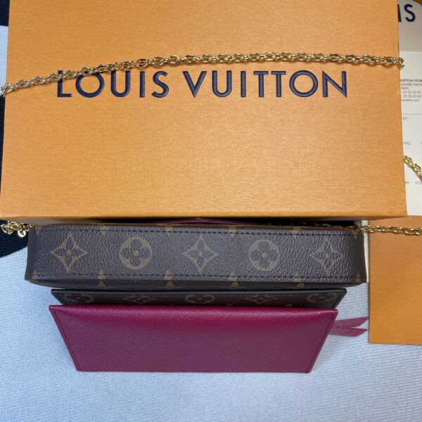 1:1 Replica Louis Vuitton Pochette Felicie Monogram Canvas For Women, Women's Wallets 8.3in/21cm LV M61276