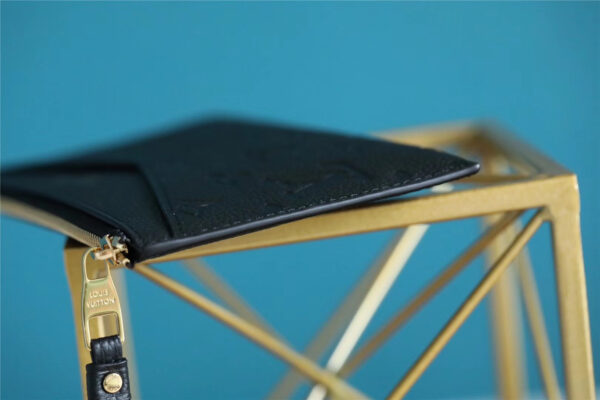 1:1 Replica Louis Vuitton Pochette Melanie BB Monogram Empreinte Black For Women, Women's Wallets 7.9in/20cm LV M68712