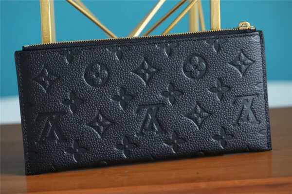 1:1 Replica Louis Vuitton Pochette Melanie BB Monogram Empreinte Black For Women, Women's Wallets 7.9in/20cm LV M68712