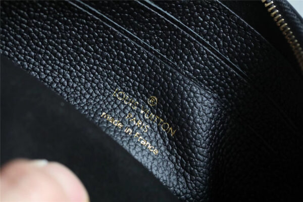 1:1 Replica Louis Vuitton Pochette Melanie BB Monogram Empreinte Black For Women, Women's Wallets 7.9in/20cm LV M68712