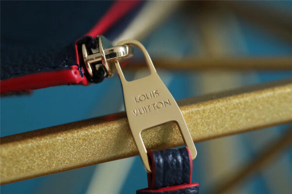 1:1 Replica Louis Vuitton Pochette Melanie BB Monogram Empreinte Dark Blue For Women, Women's Wallets 7.9in/20cm LV