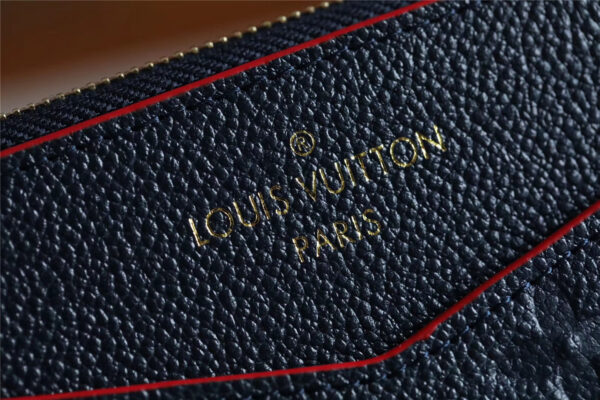 1:1 Replica Louis Vuitton Pochette Melanie BB Monogram Empreinte Dark Blue For Women, Women's Wallets 7.9in/20cm LV