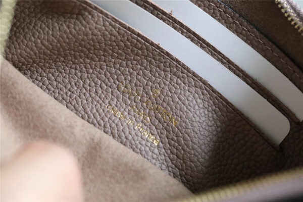 1:1 Replica Louis Vuitton Pochette Melanie BB Monogram Empreinte Grey For Women, Women's Wallets 7.9in/20cm LV
