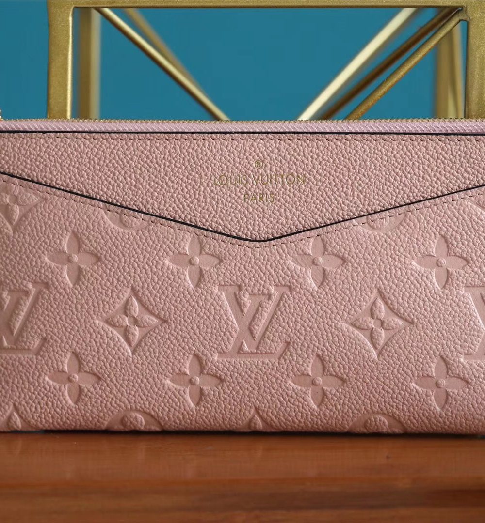 1:1 Replica Louis Vuitton Pochette Melanie BB Monogram Empreinte Pink For Women, Women's Wallets 7.9in/20cm LV