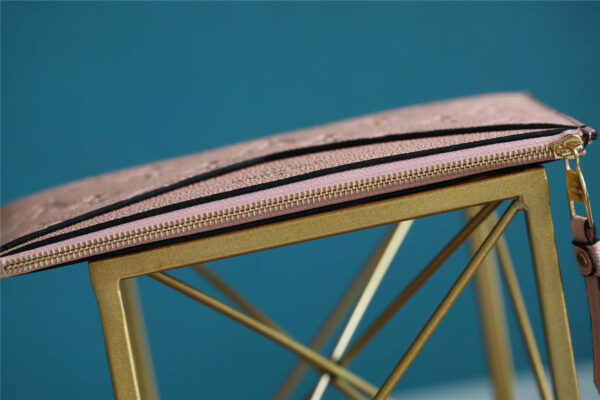1:1 Replica Louis Vuitton Pochette Melanie BB Monogram Empreinte Pink For Women, Women's Wallets 7.9in/20cm LV