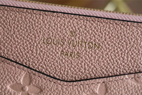 1:1 Replica Louis Vuitton Pochette Melanie BB Monogram Empreinte Pink For Women, Women's Wallets 7.9in/20cm LV