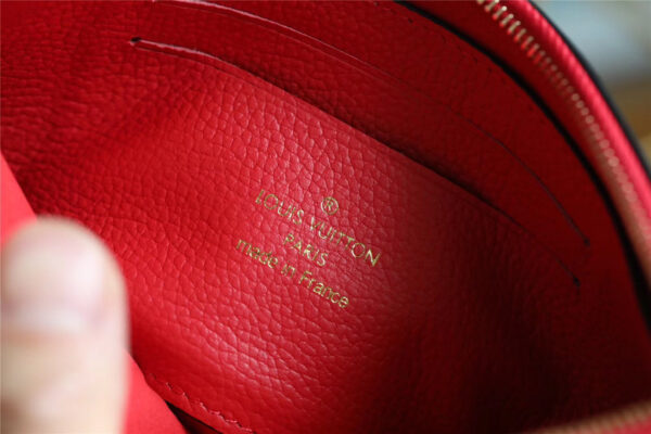 1:1 Replica Louis Vuitton Pochette Melanie BB Monogram Empreinte Red For Women, Women's Wallets 7.9in/20cm LV