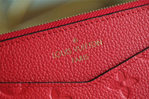 1:1 Replica Louis Vuitton Pochette Melanie BB Monogram Empreinte Red For Women, Women's Wallets 7.9in/20cm LV