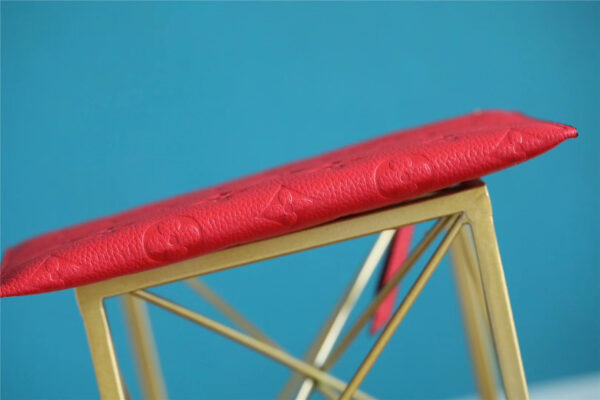 1:1 Replica Louis Vuitton Pochette Melanie BB Monogram Empreinte Red For Women, Women's Wallets 7.9in/20cm LV