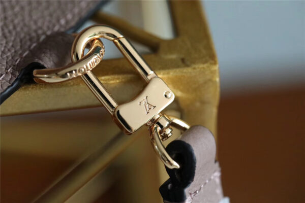 1:1 Replica Louis Vuitton Pochette Melanie MM Monogram Empreinte Beige For Women, Women's Wallets 9.2in/23cm LV