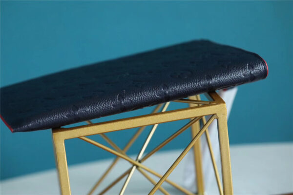 1:1 Replica Louis Vuitton Pochette Melanie MM Monogram Empreinte Dark Blue For Women, Women's Wallets 9.2in/23cm LV