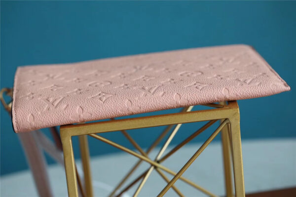 1:1 Replica Louis Vuitton Pochette Melanie MM Monogram Empreinte Pink For Women, Women's Wallets 9.2in/23cm LV