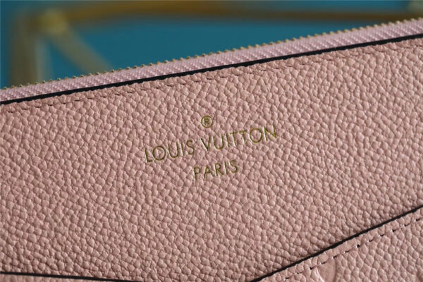 1:1 Replica Louis Vuitton Pochette Melanie MM Monogram Empreinte Pink For Women, Women's Wallets 9.2in/23cm LV