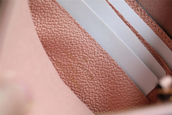 1:1 Replica Louis Vuitton Pochette Melanie MM Monogram Empreinte Pink For Women, Women's Wallets 9.2in/23cm LV