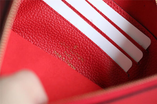 1:1 Replica Louis Vuitton Pochette Melanie MM Monogram Empreinte Red For Women, Women's Wallets 9.2in/23cm LV