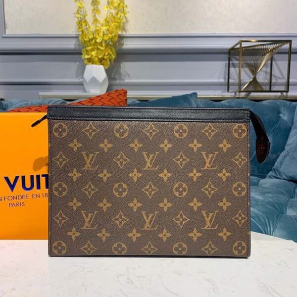 1:1 Replica Louis Vuitton Pochette Voyage MM Monogram Canvas For Men, Men's Wallet 8.3in/27cm LV M61692