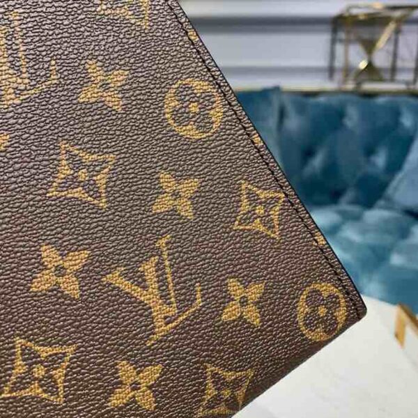 1:1 Replica Louis Vuitton Pochette Voyage MM Monogram Canvas For Men, Men's Wallet 8.3in/27cm LV M61692