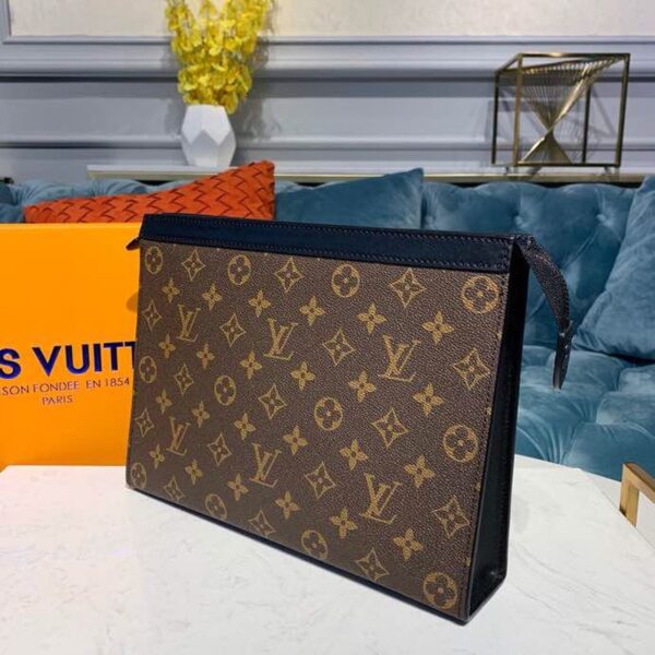 1:1 Replica Louis Vuitton Pochette Voyage MM Monogram Canvas For Men, Men's Wallet 8.3in/27cm LV M61692