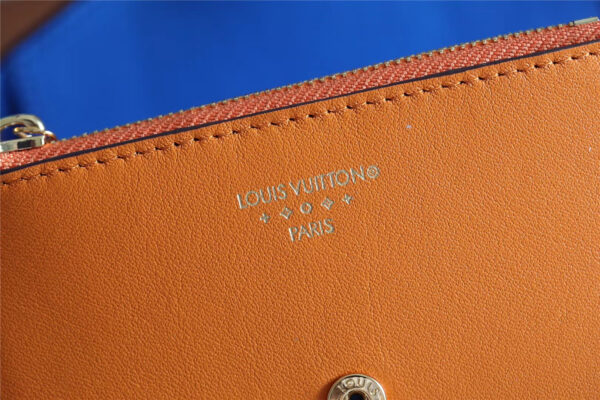 1:1 Replica Louis Vuitton Pont 9 Compact Wallet Caramel Brown For Women, Women's Wallets 4.2in/12cm LV 