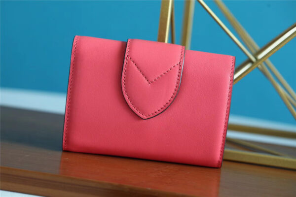 1:1 Replica Louis Vuitton Pont 9 Compact Wallet Pink For Women, Women's Wallets 4.2in/12cm LV
