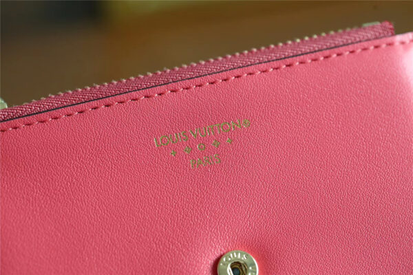 1:1 Replica Louis Vuitton Pont 9 Compact Wallet Pink For Women, Women's Wallets 4.2in/12cm LV