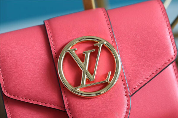 1:1 Replica Louis Vuitton Pont 9 Compact Wallet Pink For Women, Women's Wallets 4.2in/12cm LV