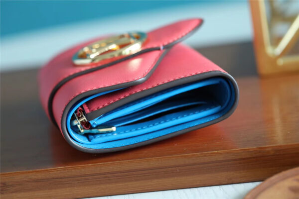 1:1 Replica Louis Vuitton Pont 9 Compact Wallet Pink For Women, Women's Wallets 4.2in/12cm LV