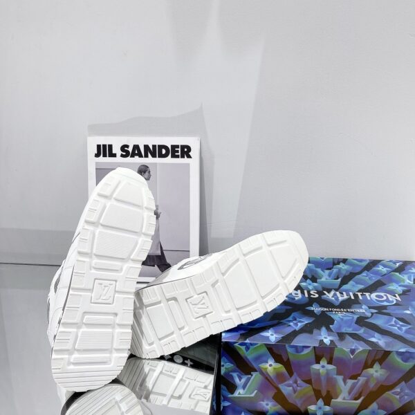 Louis Vuitton Run Away Sneaker Iridescent Textile White For Women LV