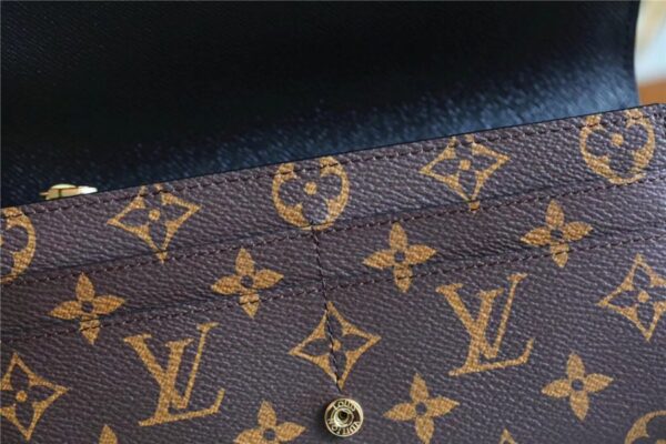 1:1 Replica Louis Vuitton Sarah Wallet Monogram and Monogram Reverse Canvas For Women, Women's Wallets 7.5in/19cm LV M80726
